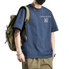 This is a pure cotton round-neck short-sleeved T-shirt with a solid color and a slimming design. It features a unique and high-end men's T-shirt that is breathable Item Picture